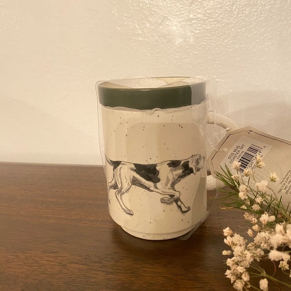 Red Shed Dog Mug and Coaster Set - Picture 4 of 4